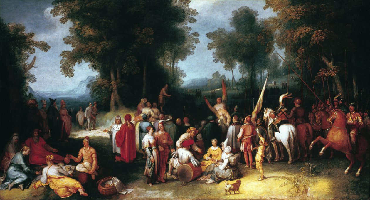 1602年施洗者圣约翰传道 作者 Cornelis Cornelisz van Haarlem