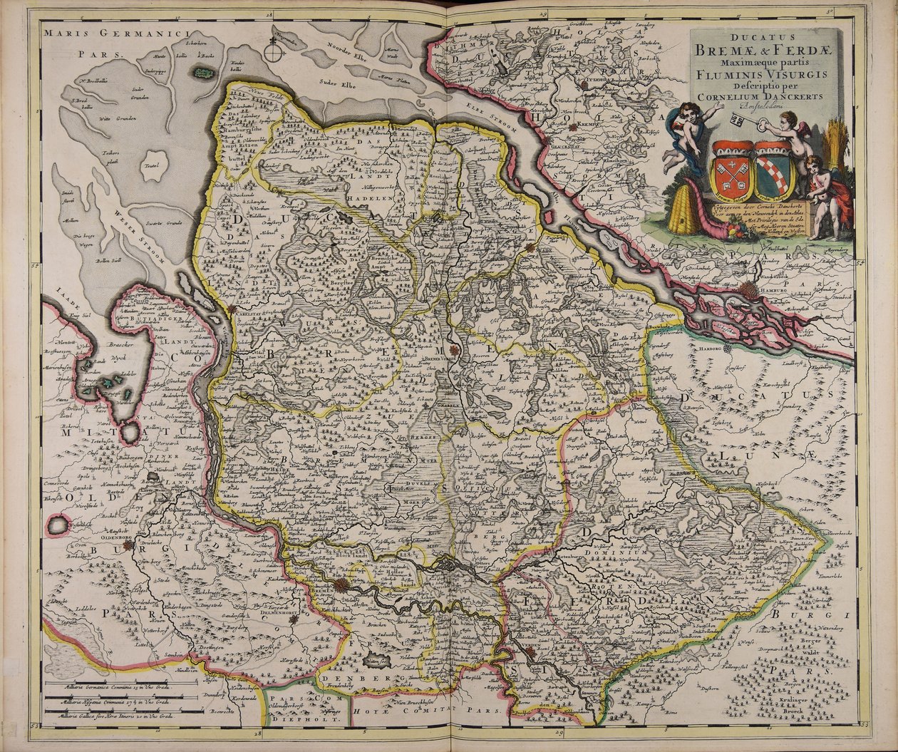 Ducatus Bremae amp; Ferdae maximaeque partis fluminis Visurgis descriptio 作者 科尼利斯·丹克特斯（Cornelis Danckerts）