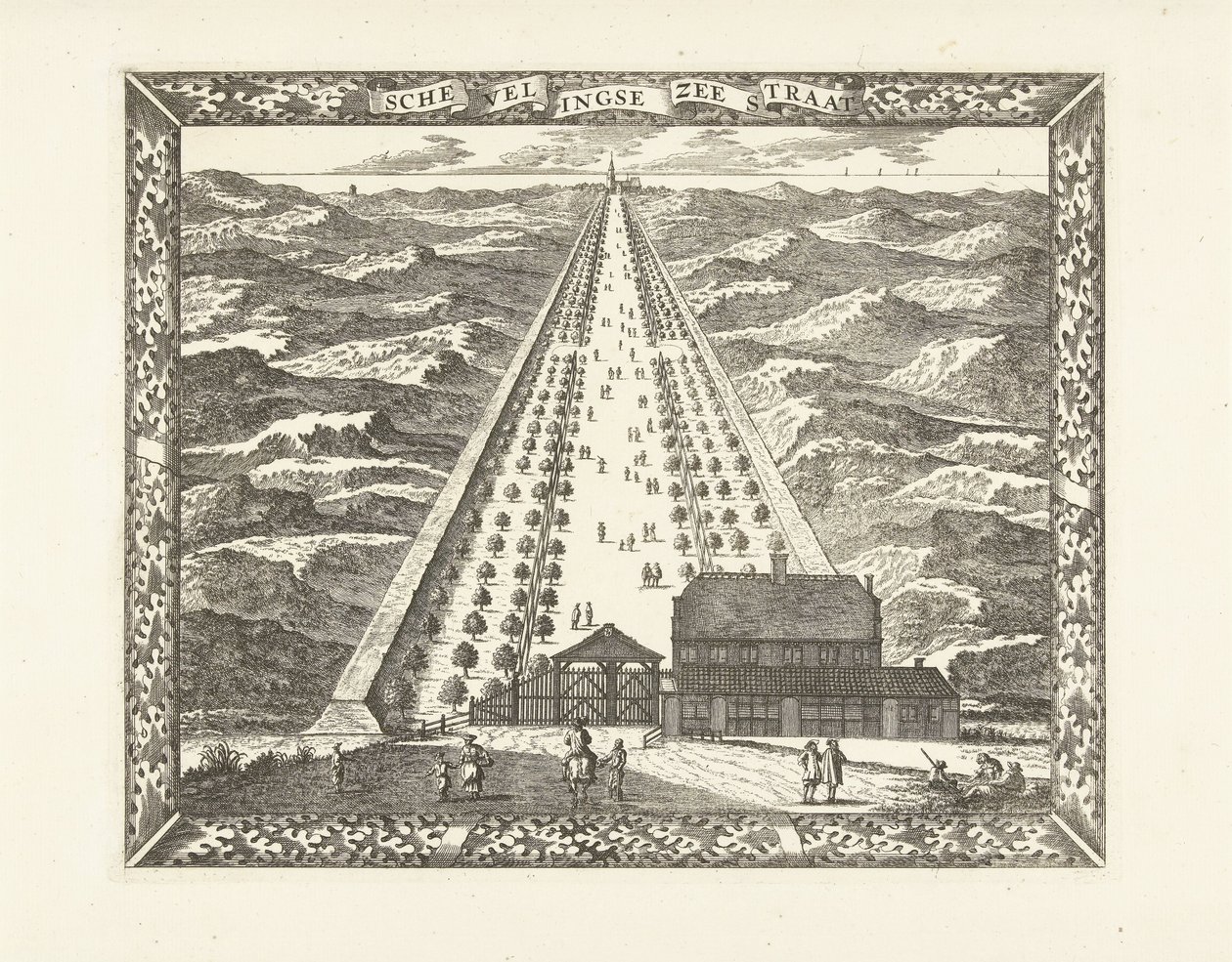 Schevelingse Zee Straat (Scheveningseweg) 景观
Schevelingse Zee Straat（物体上的标题） 作者 科内利斯·埃兰兹