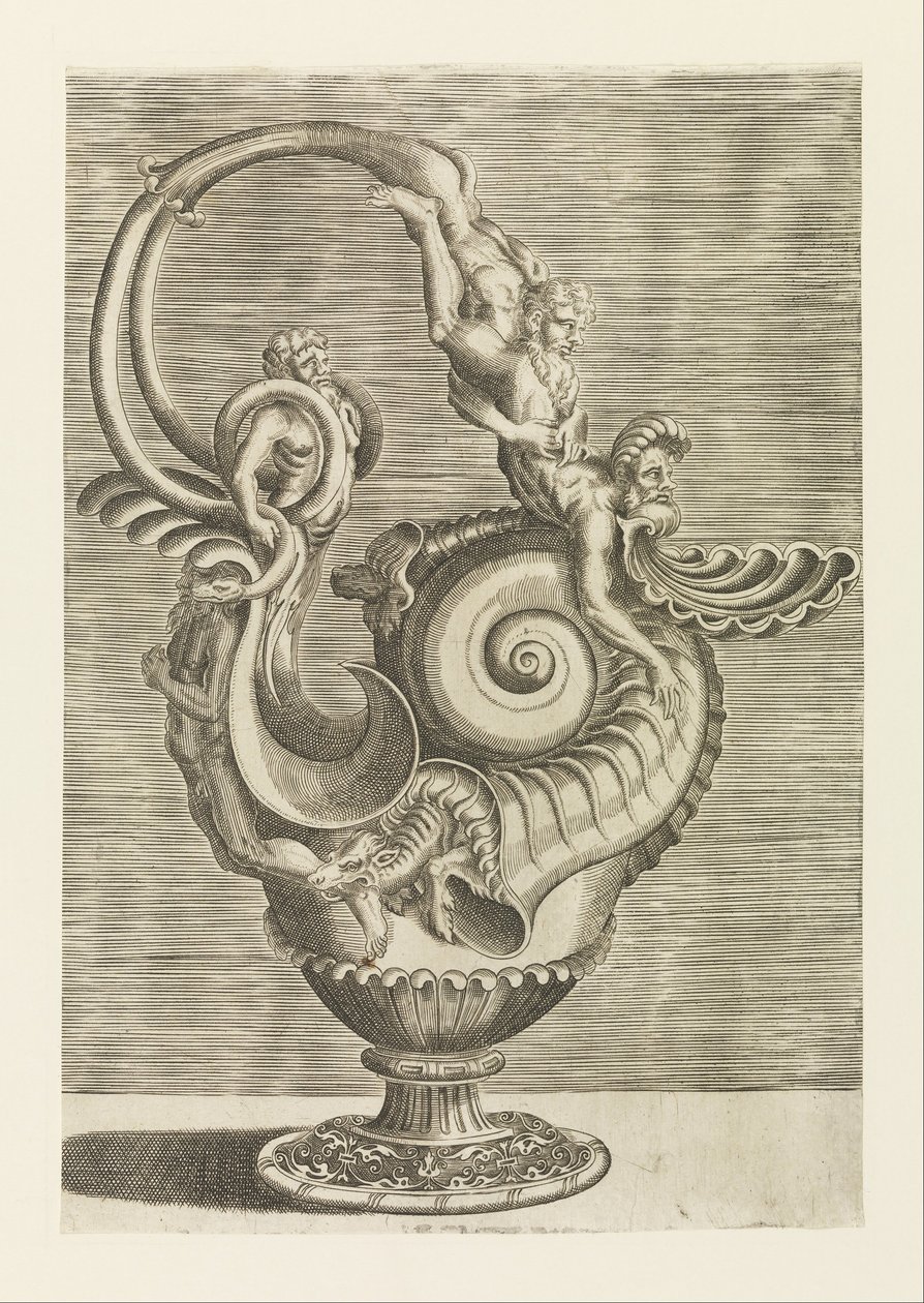带把手的壶 作者 Cornelis Floris II