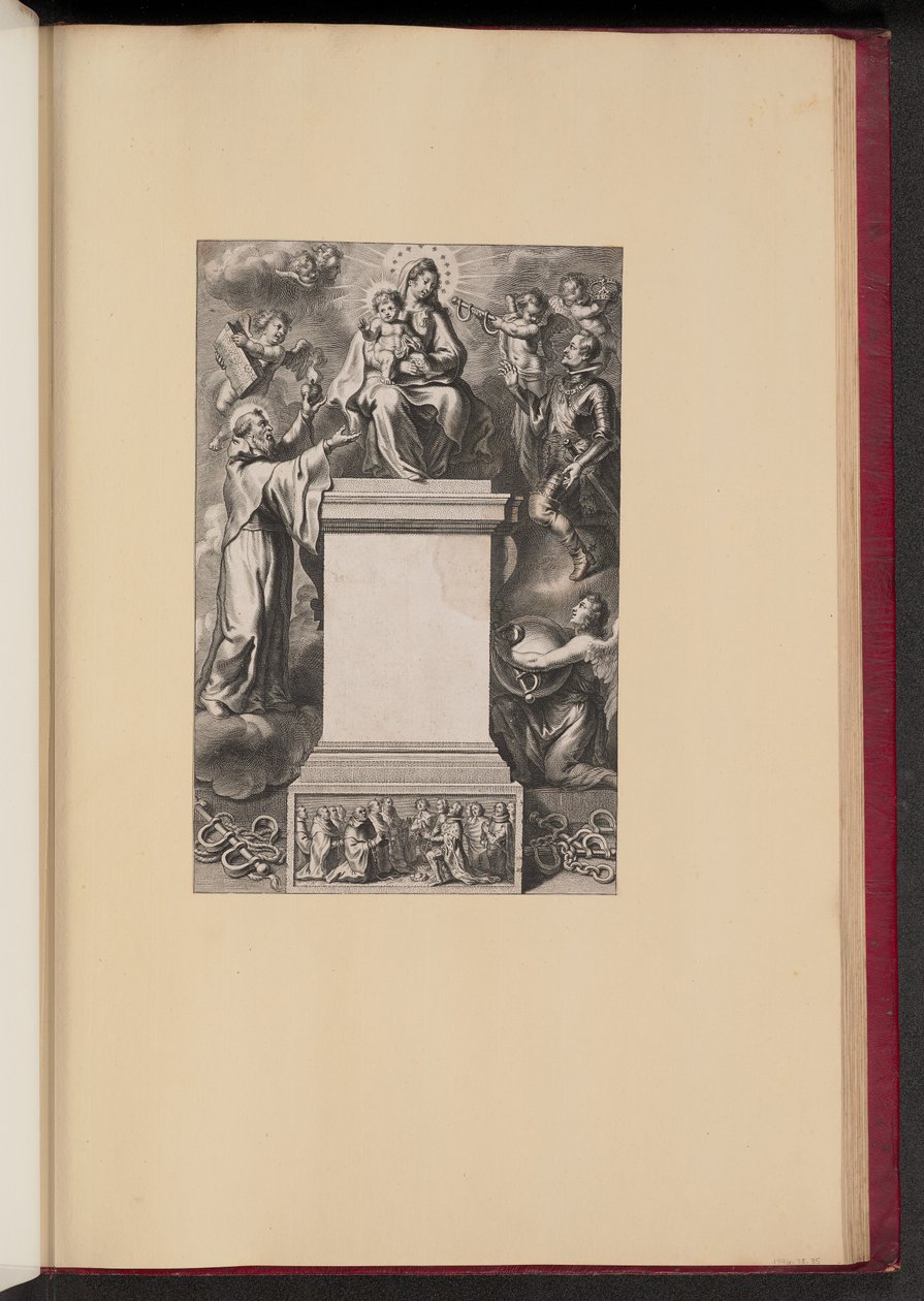 B. De Los Rios, De Hierarchia Mariana Libri Sex的扉页 作者 在彼得保罗鲁本斯爵士之后的伊拉斯谟奎利努斯二世之后的科内利斯加勒二世