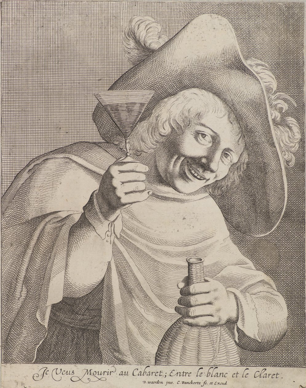 拿着杯子的男人 作者 Cornelis I Danckerts