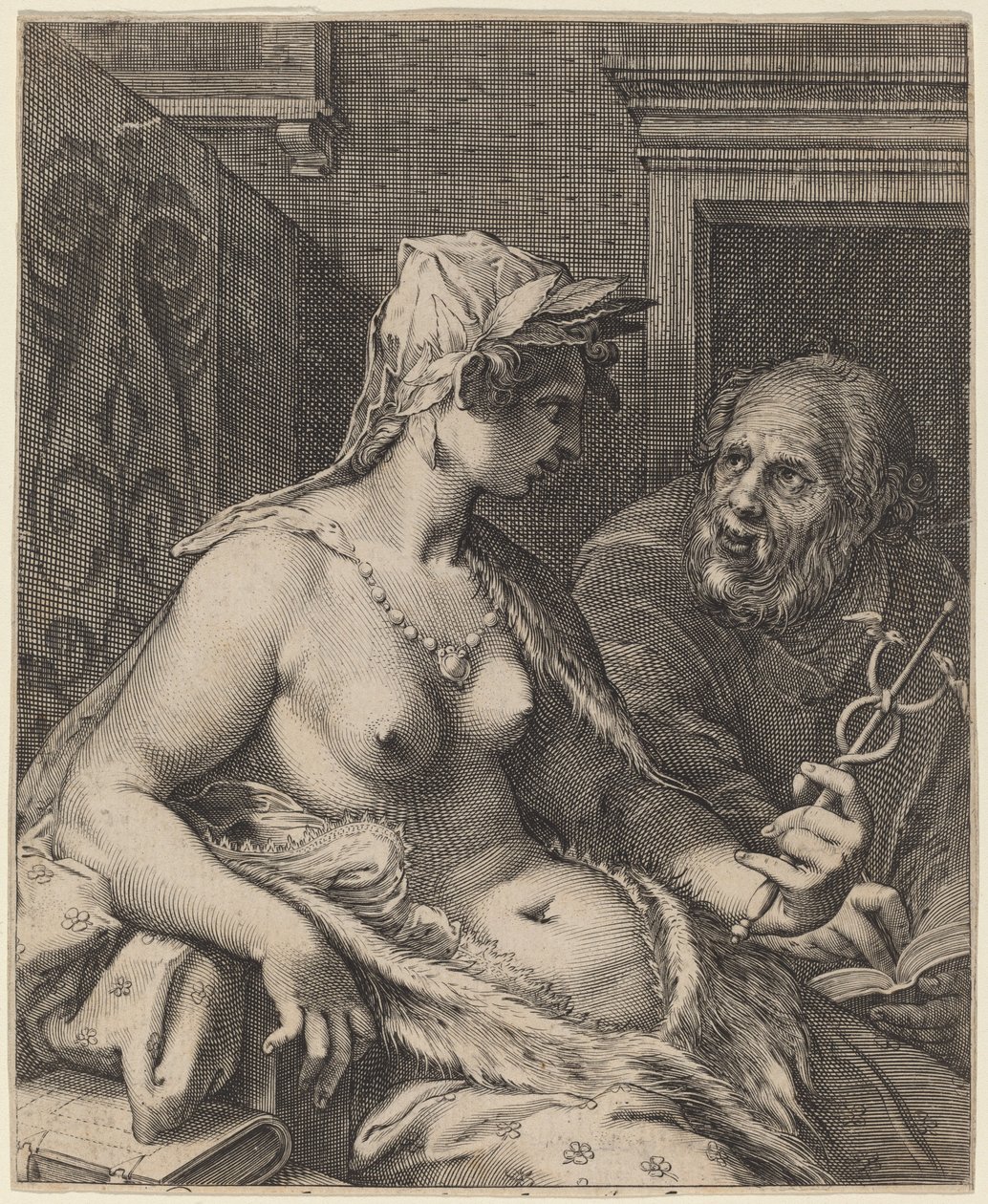 诗歌 作者 Cornelis Jacobsz Drebbel，根据 Hendrik Goltzius