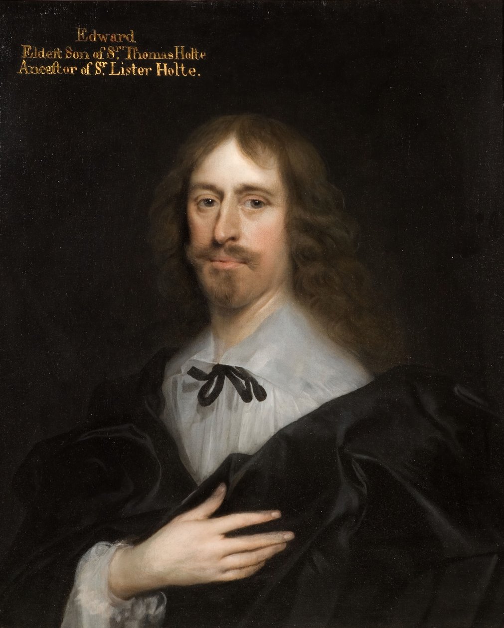 爱德华-霍尔特的画像，1636年。 作者 科尼利斯·扬森斯·范·科伦