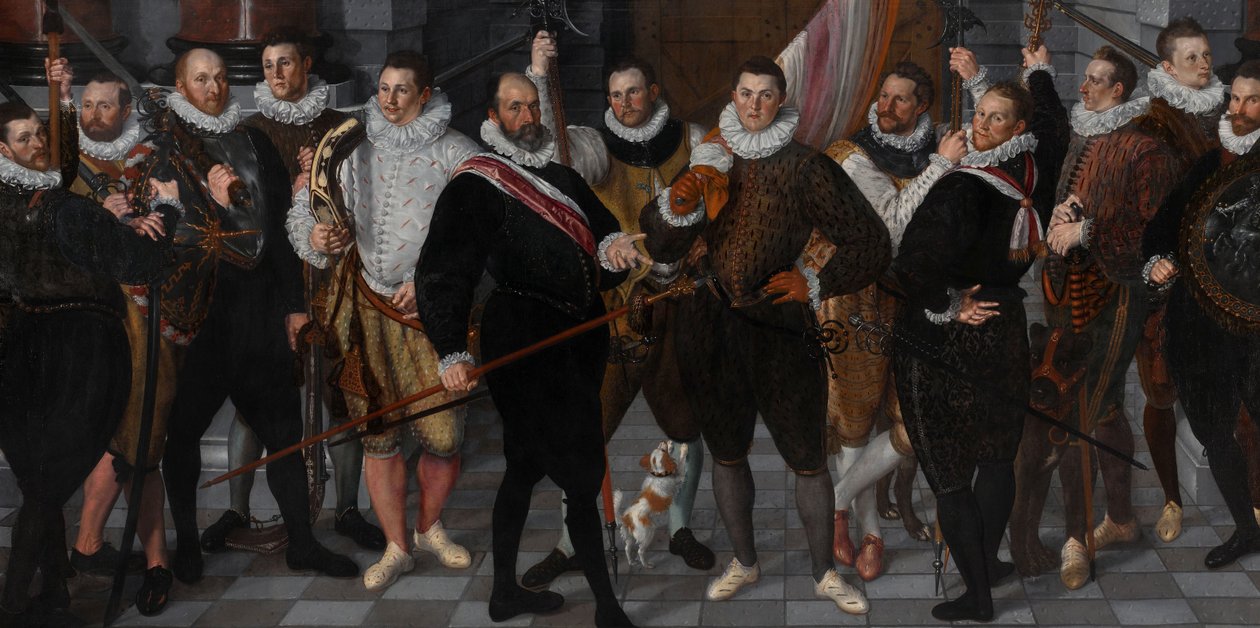 Dirck Jacobsz Rosecrans 上尉和 Pauw 中尉连队 Dirck Jacobsz Rosecrans 上尉和 Pauw 中尉连队，阿姆斯特丹，1588 年 作者 科内利斯凯特尔