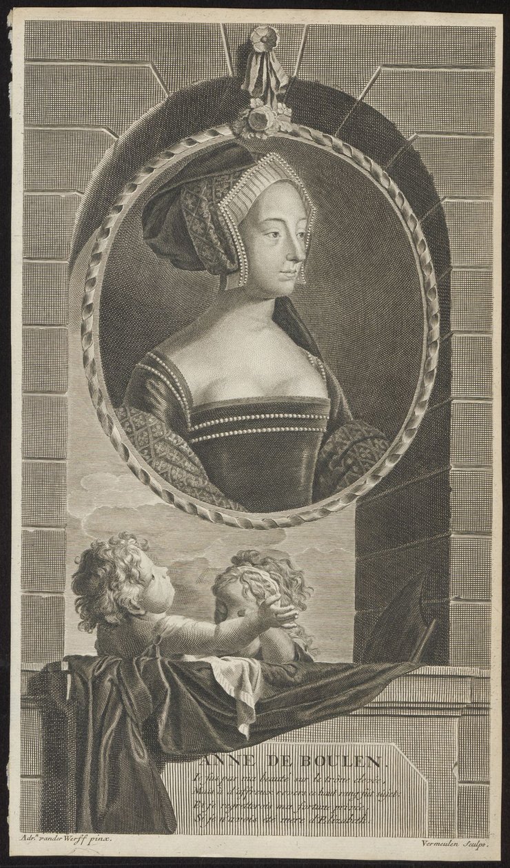 安妮-博林，1697年 作者 Cornelis Martinus Vermeulen