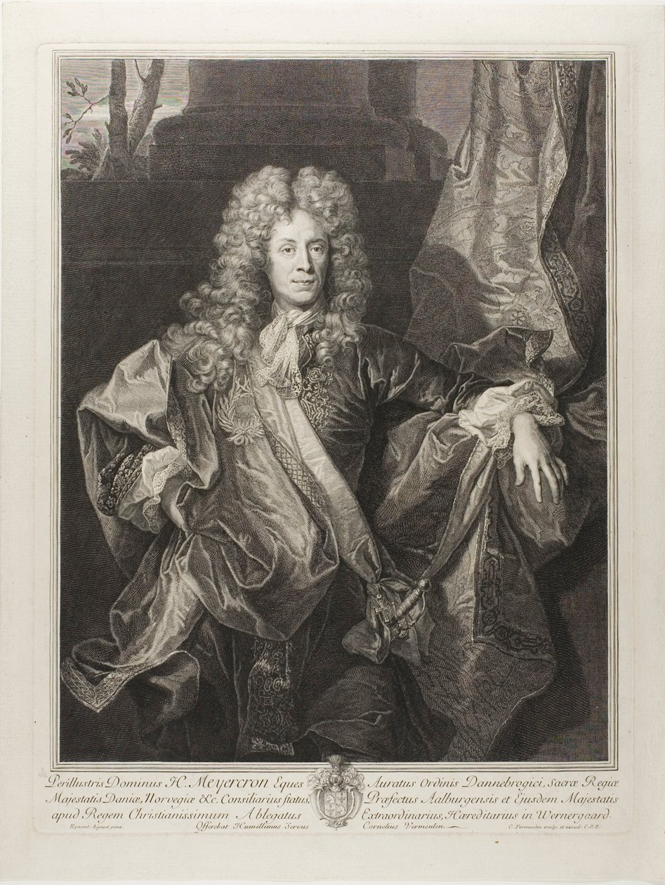 Henning Meyercron 肖像 作者 Cornelis Martinus Vermeulen