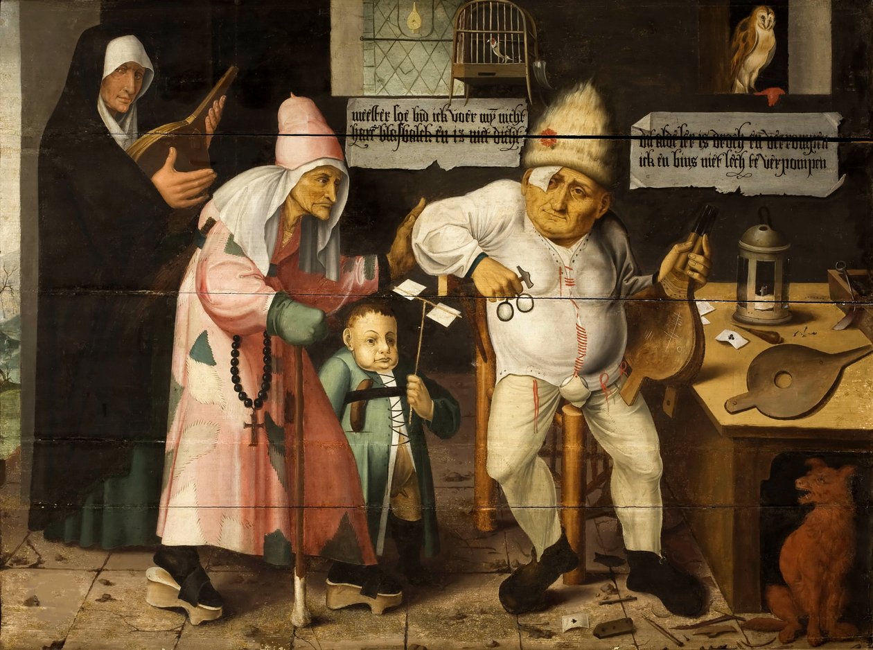 风箱的修补者 在希罗尼穆斯-博斯之后，约1550年。 作者 Cornelis Massys