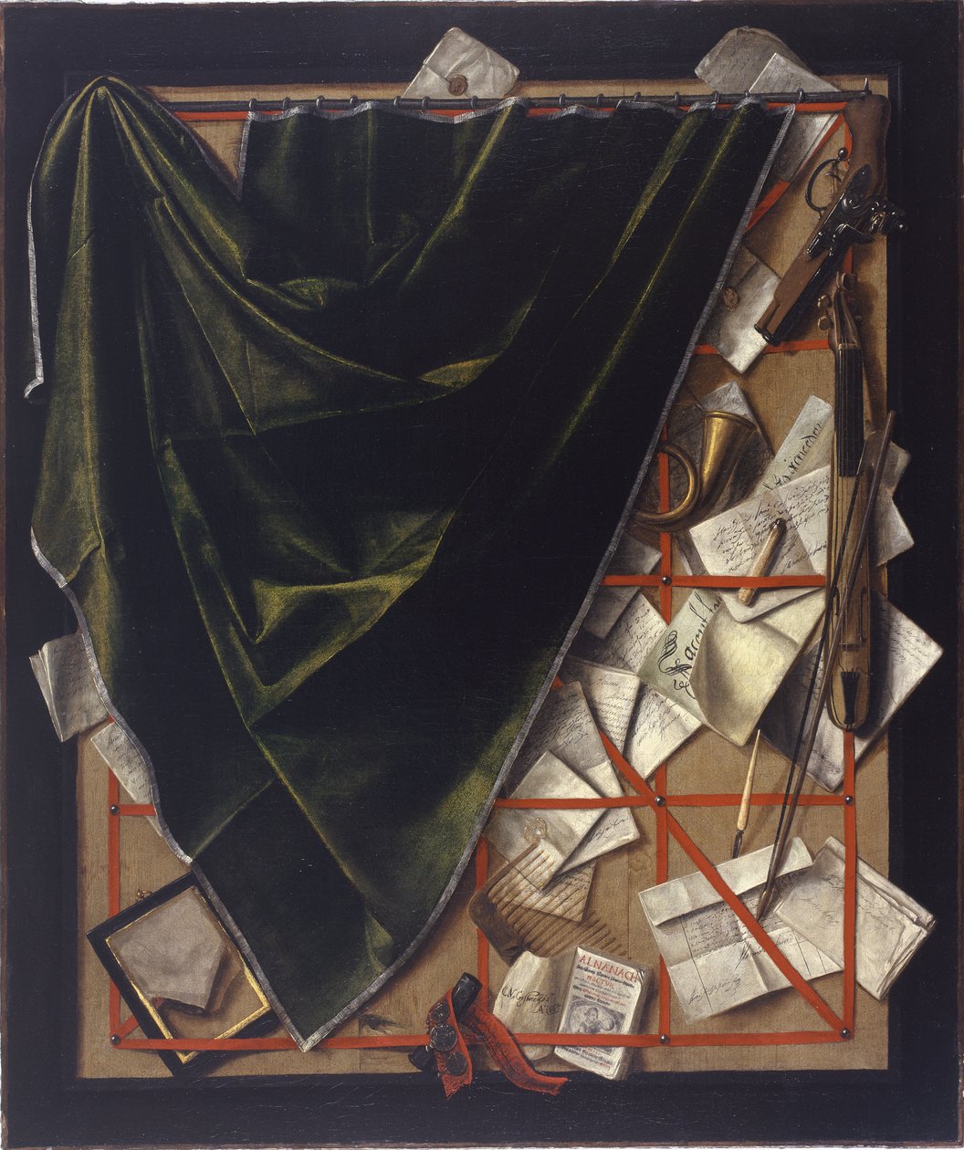错视画，c.1664（布面油画） 作者 科内利斯·诺伯特·吉斯布雷希茨