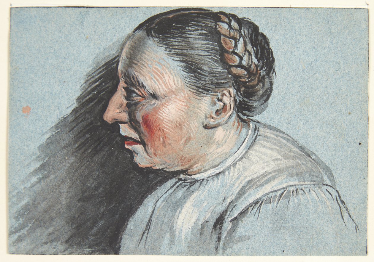 农民的妻子半身像 作者 Cornelis Pietersz Bega
