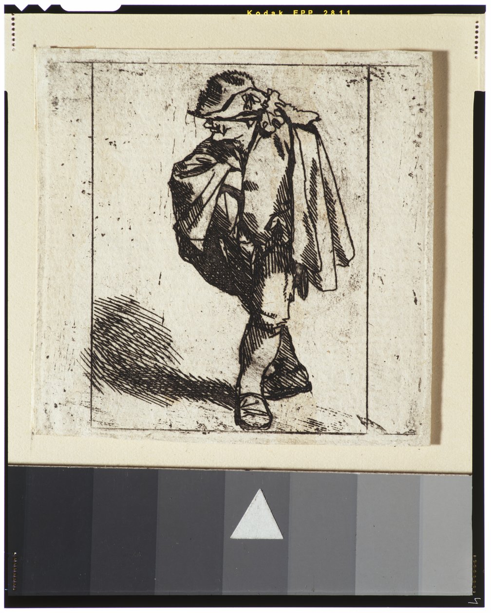 单手推进他的双峰的人 作者 Cornelis Pietersz Bega