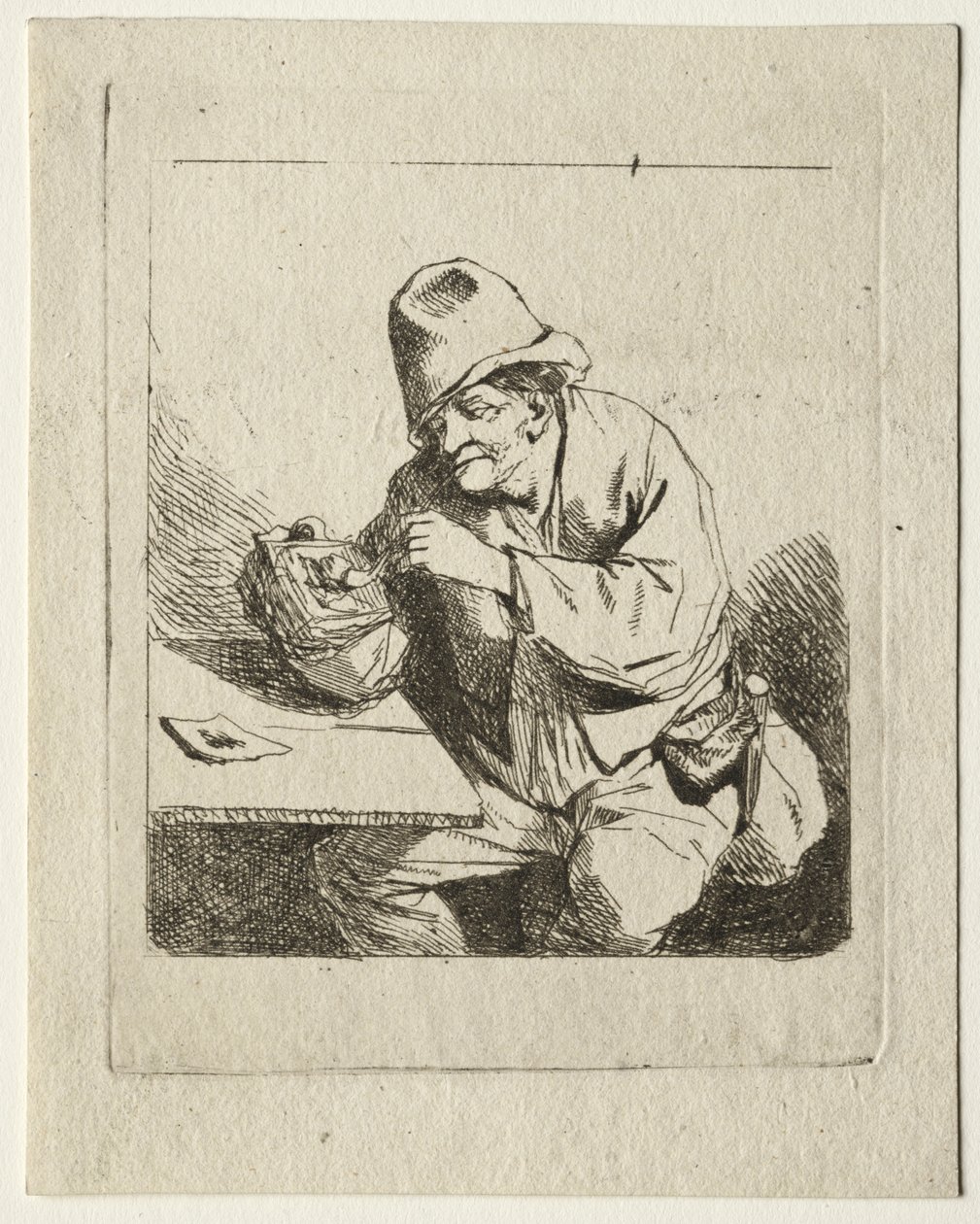 点烟的农民 作者 Cornelis Pietersz Bega