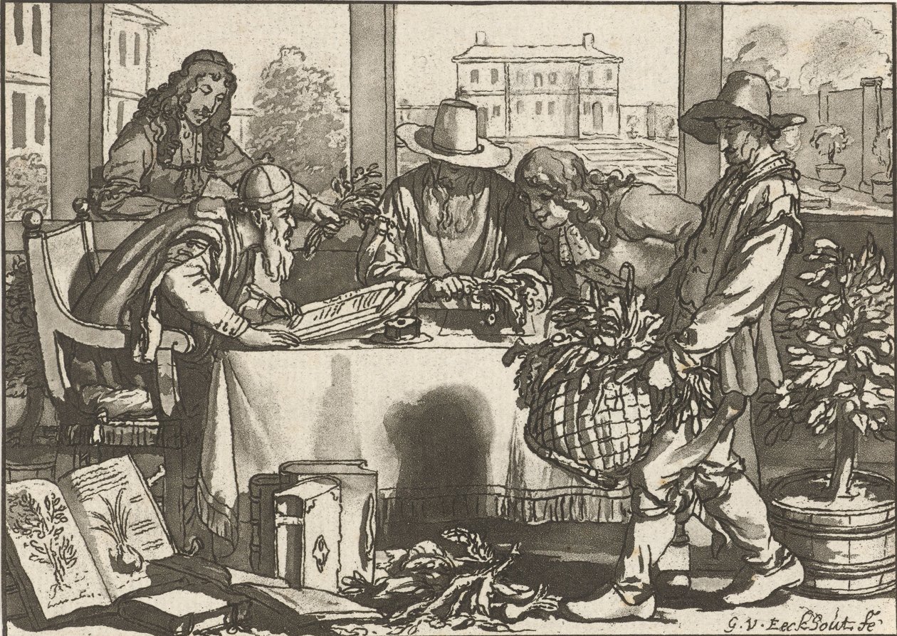 Botanicus 作者 Cornelis Ploos van Amstel（艺术家签名）