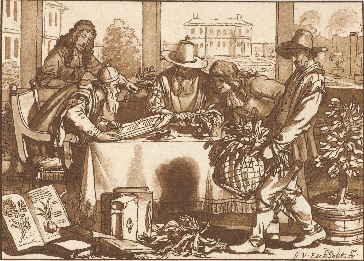 Botanicus 作者 Cornelis Ploos van Amstel（艺术家签名）