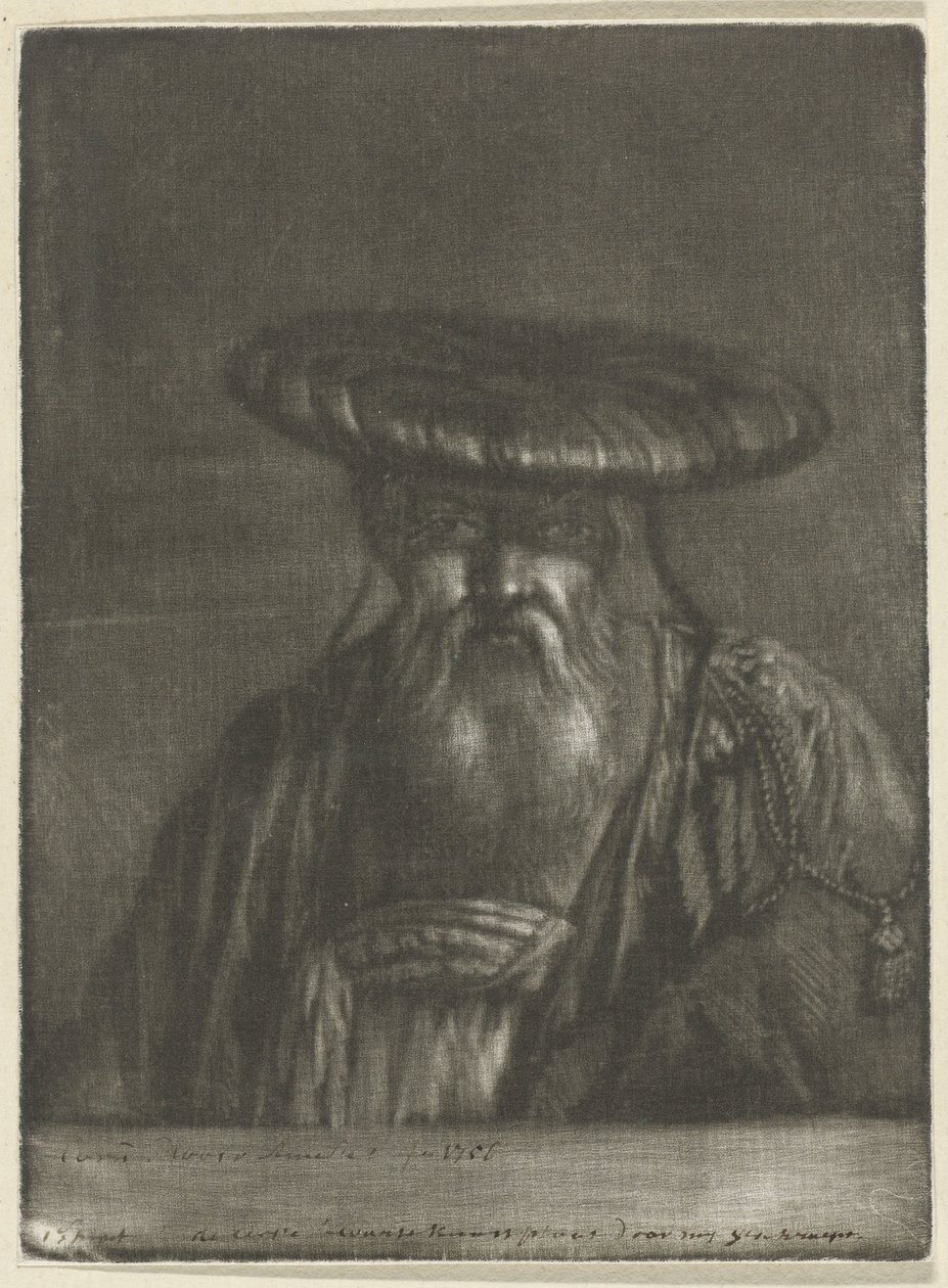 东方人 作者 Cornelis Ploos van Amstel（艺术家签名）