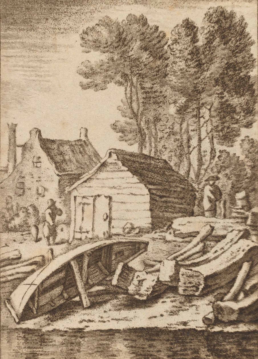 船厂，1761年，1765年出版。 作者 科内利斯·普洛斯·范·阿姆斯特尔