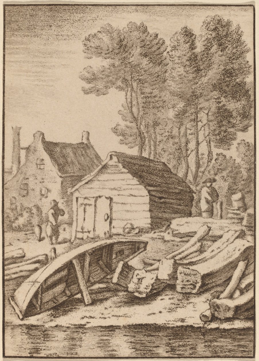 船厂，1761年，1765年出版。 作者 科内利斯·普洛斯·范·阿姆斯特尔