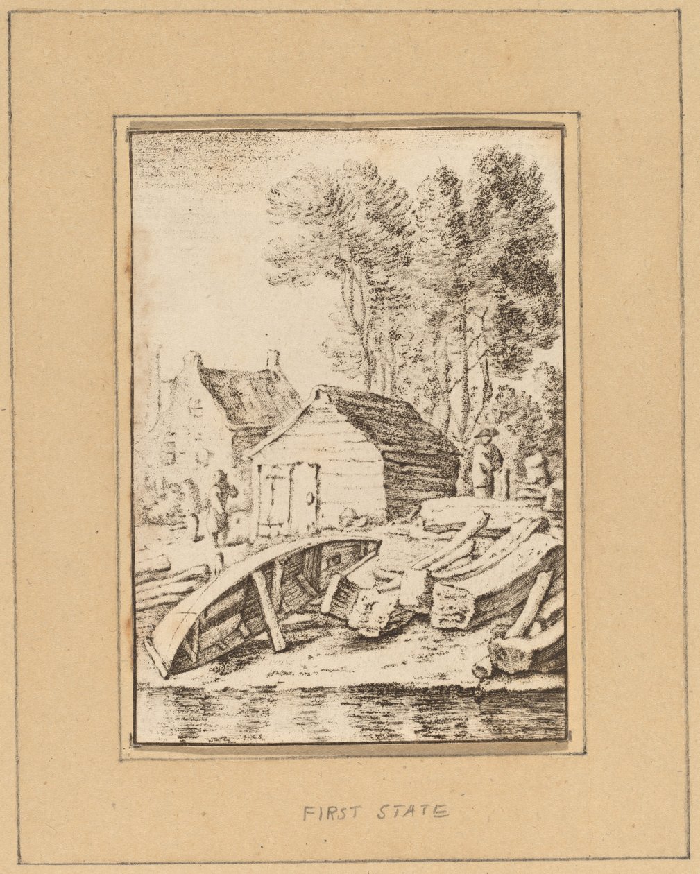 船厂 作者 在 Herman Saftleven 之后的 Cornelis Ploos van Amstel