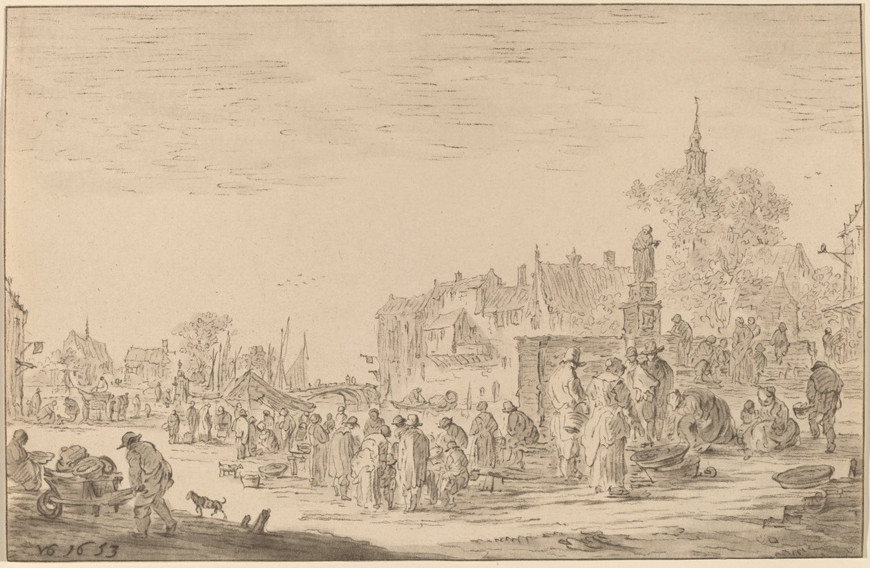 鱼市 作者 1 月之后的 Cornelis Ploos van Amstel