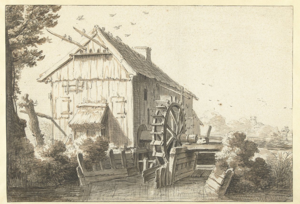 水磨坊 作者 Cornelis Saftleven（归因于）