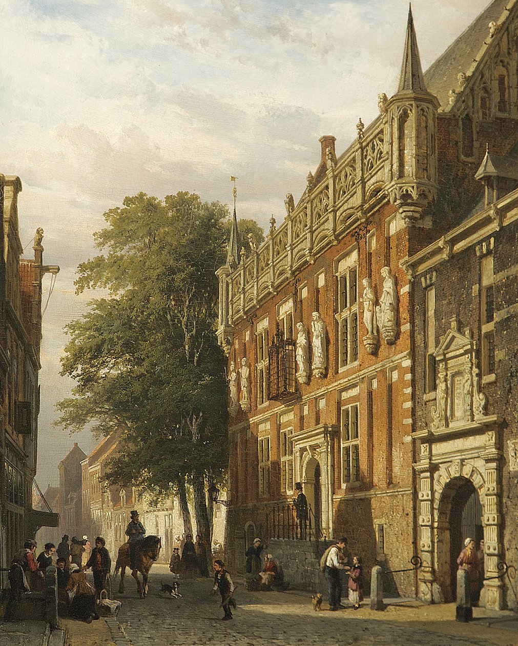 荷兰坎彭的Stadhuis，1862年 作者 科尼利斯·斯普林格