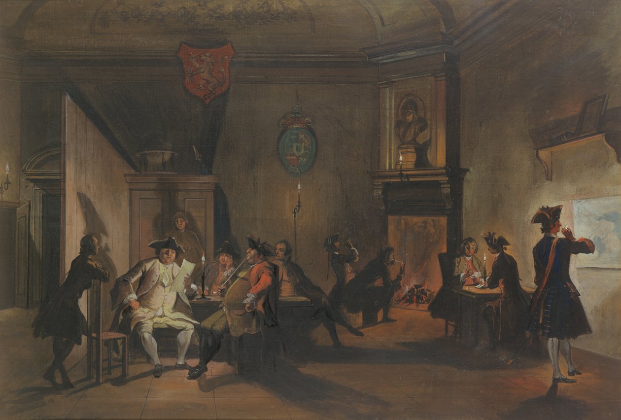 内政部与军官 作者 Cornelis Troost