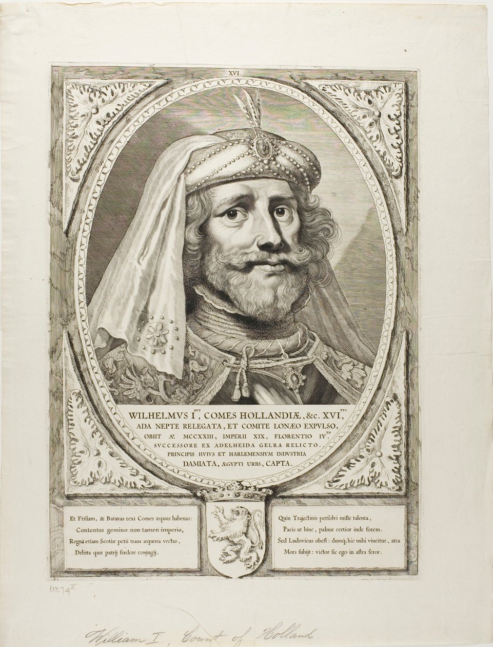 威廉一世，选自《荷兰、泽兰和弗里斯兰原则》（Principes Hollandiae, Zelandiae, et Frisiae 作者 科尼利斯·维舍