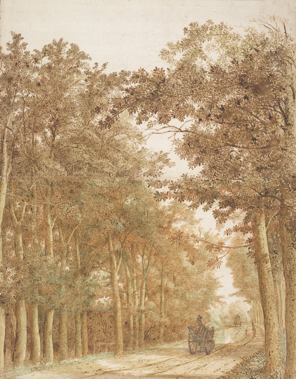 穿过森林，c.1638-42 作者 亨德里克·科内利斯。房间