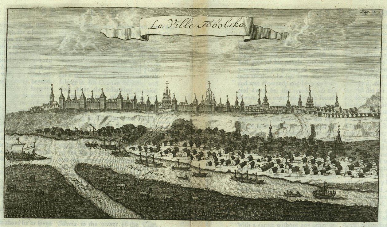 托博尔斯克 来自。进入莫斯科的旅行，1711年 作者 科内利斯·德·布鲁因