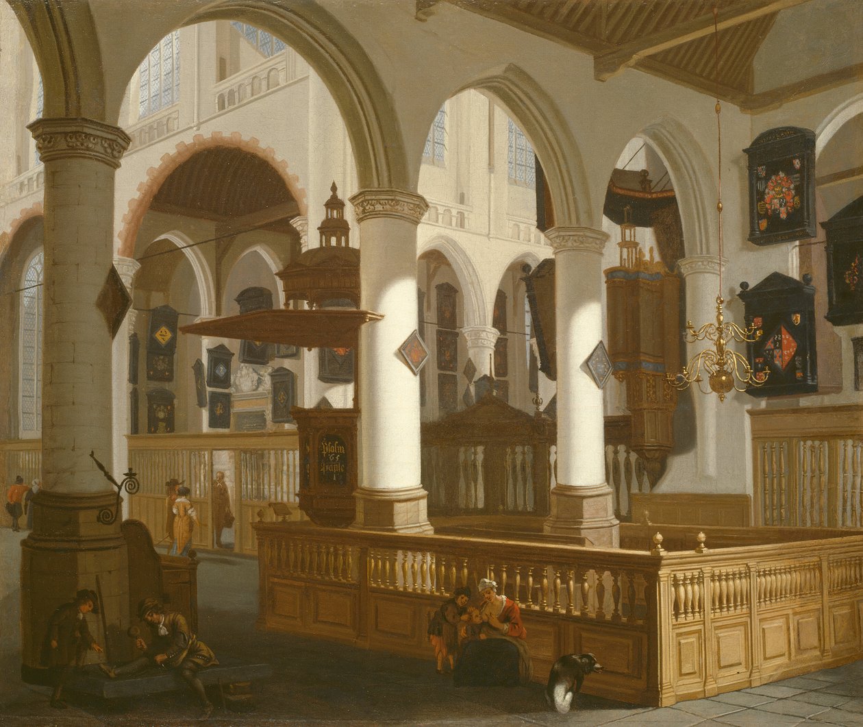 Oude Kerk，代尔夫特，166070。 作者 科内利斯·德曼