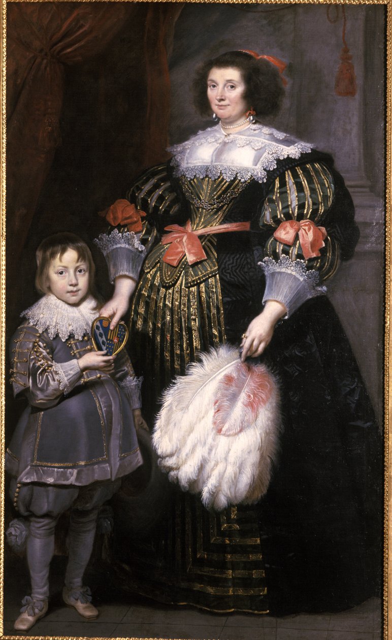 Charlotte Butkens夫人 -  Smit van Cruyninghen夫人和她的儿子Johannes-Amatus 作者 Cornelis de Vos