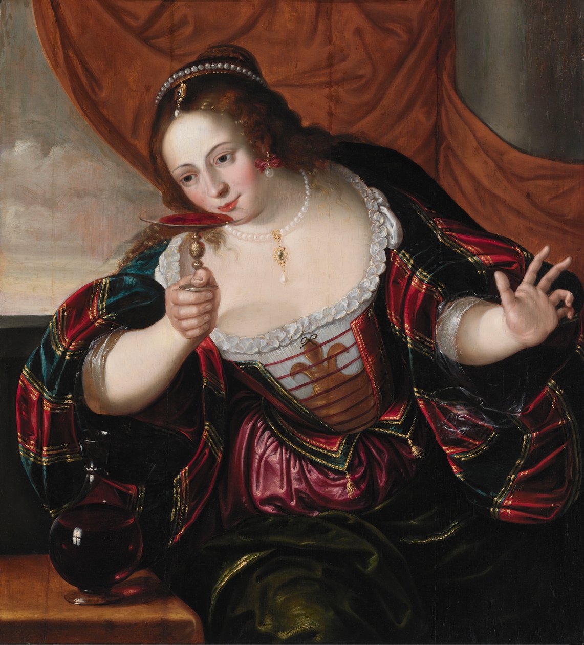 一位女士的肖像，17世纪初 作者 Cornelis de Vos