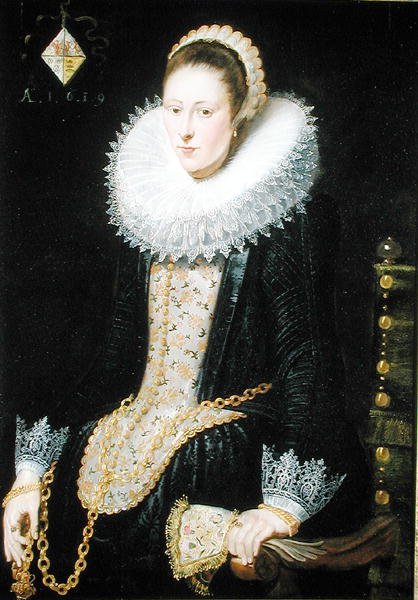 佩尔格伦家族的一位女士的肖像 作者 Cornelis de Vos