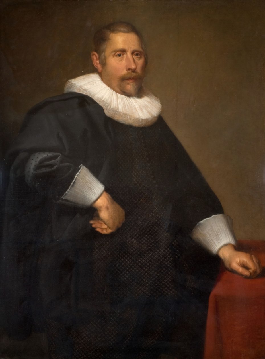 一个人的画像，1645年。 作者 Cornelis de Vos