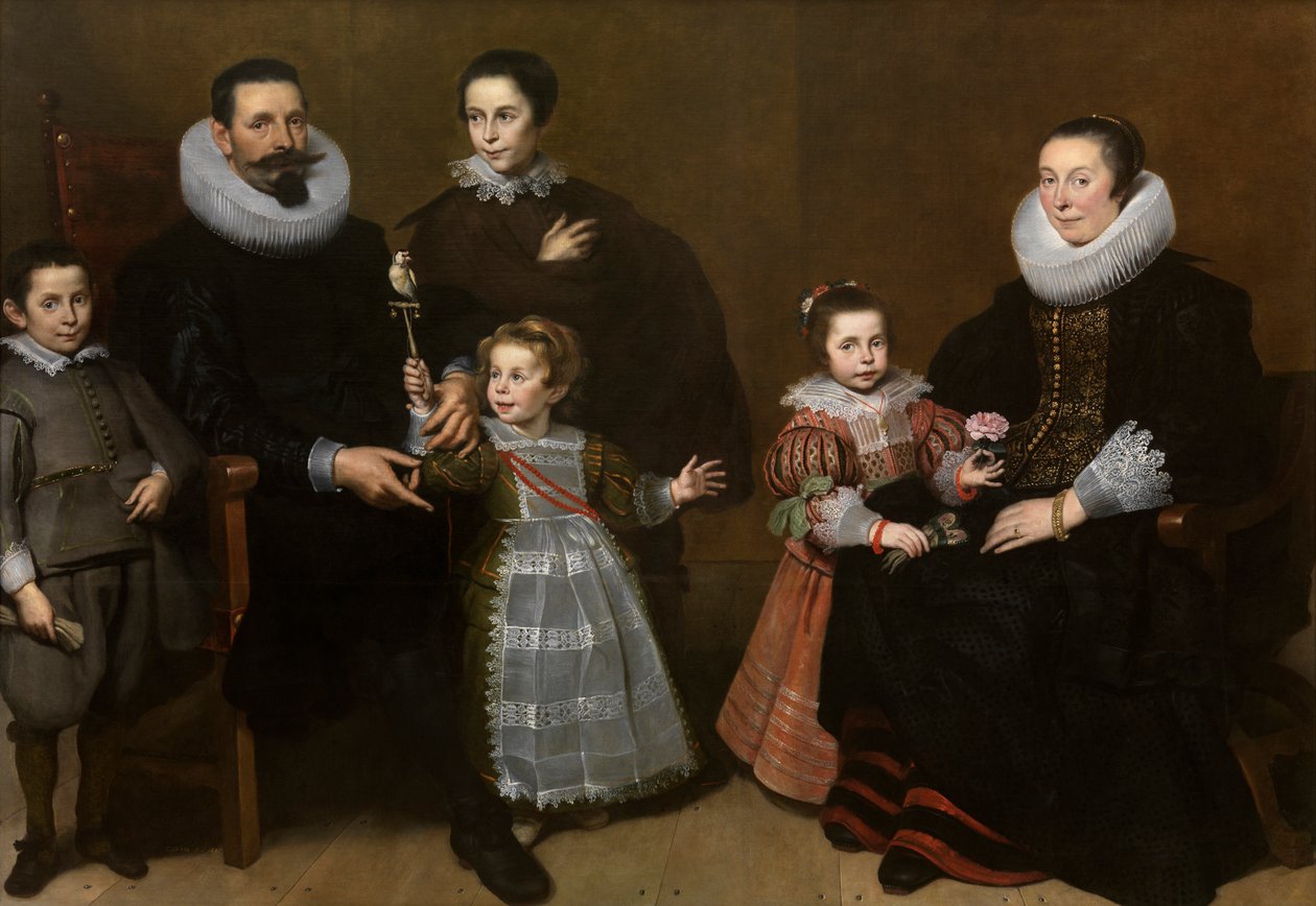 一个家庭的肖像 作者 Cornelis de Vos