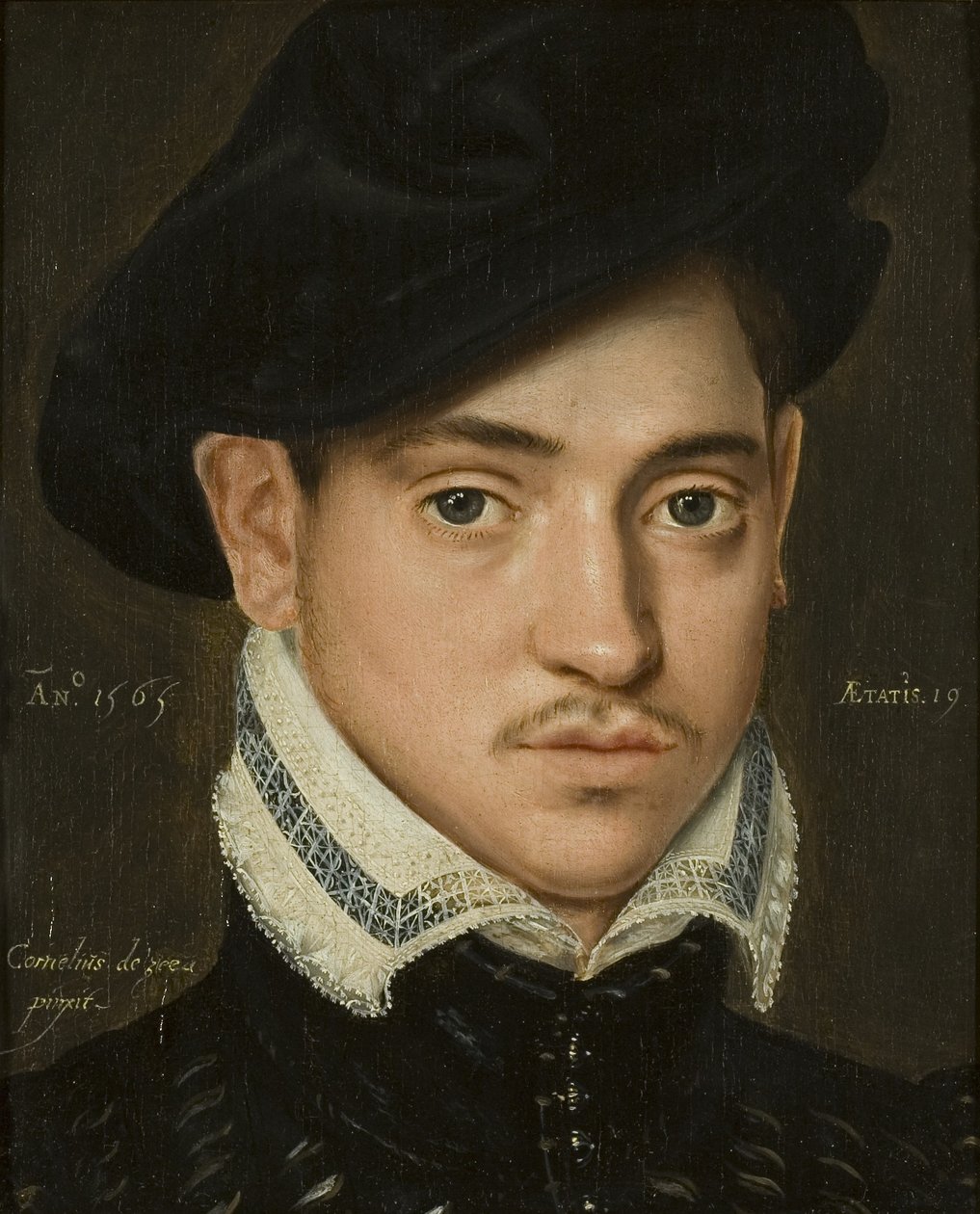 一个年轻人的肖像 作者 Cornelis de Zeeu