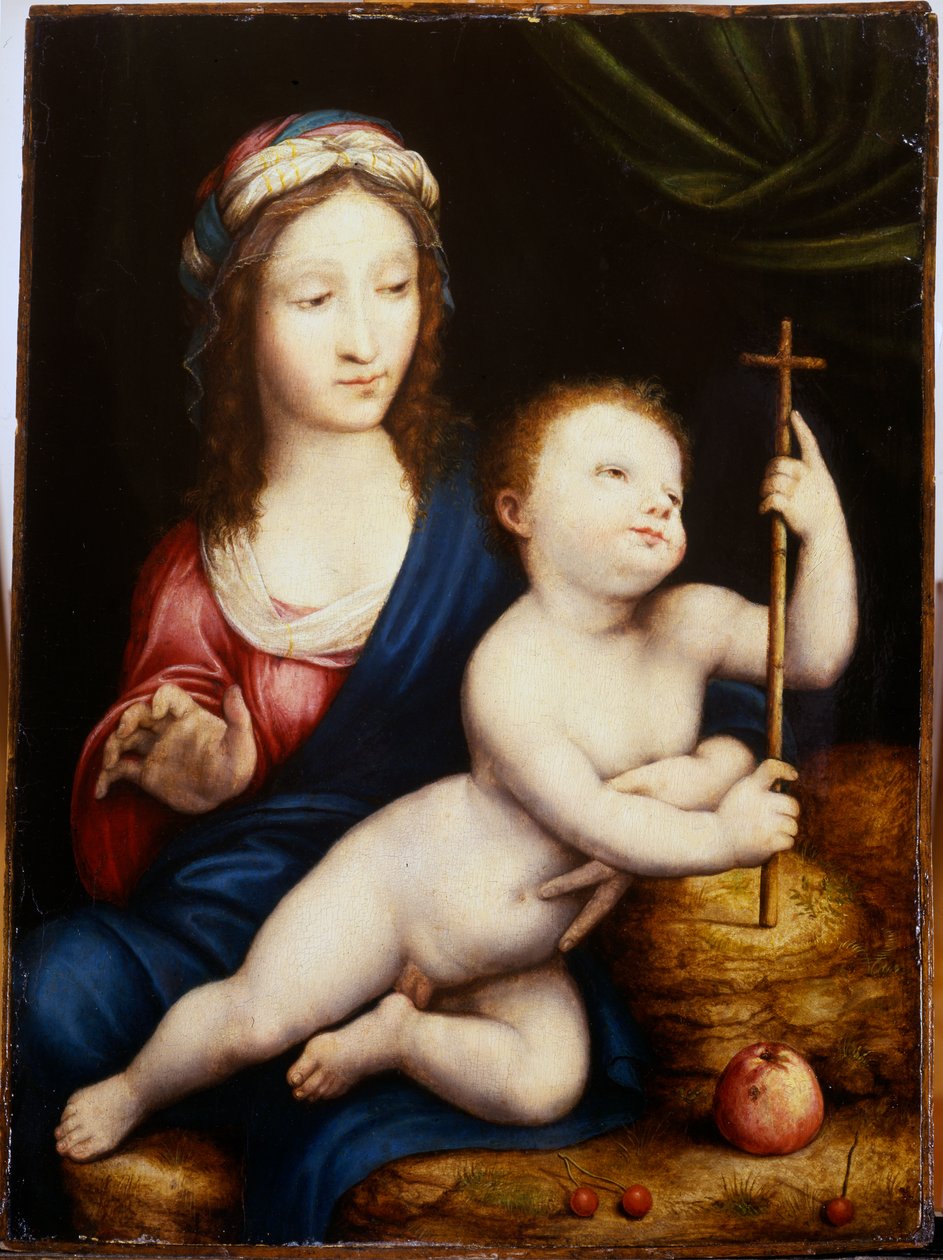 麦当娜与孩子 作者 科尼利斯·范克莱夫（Cornelis van Cleve）