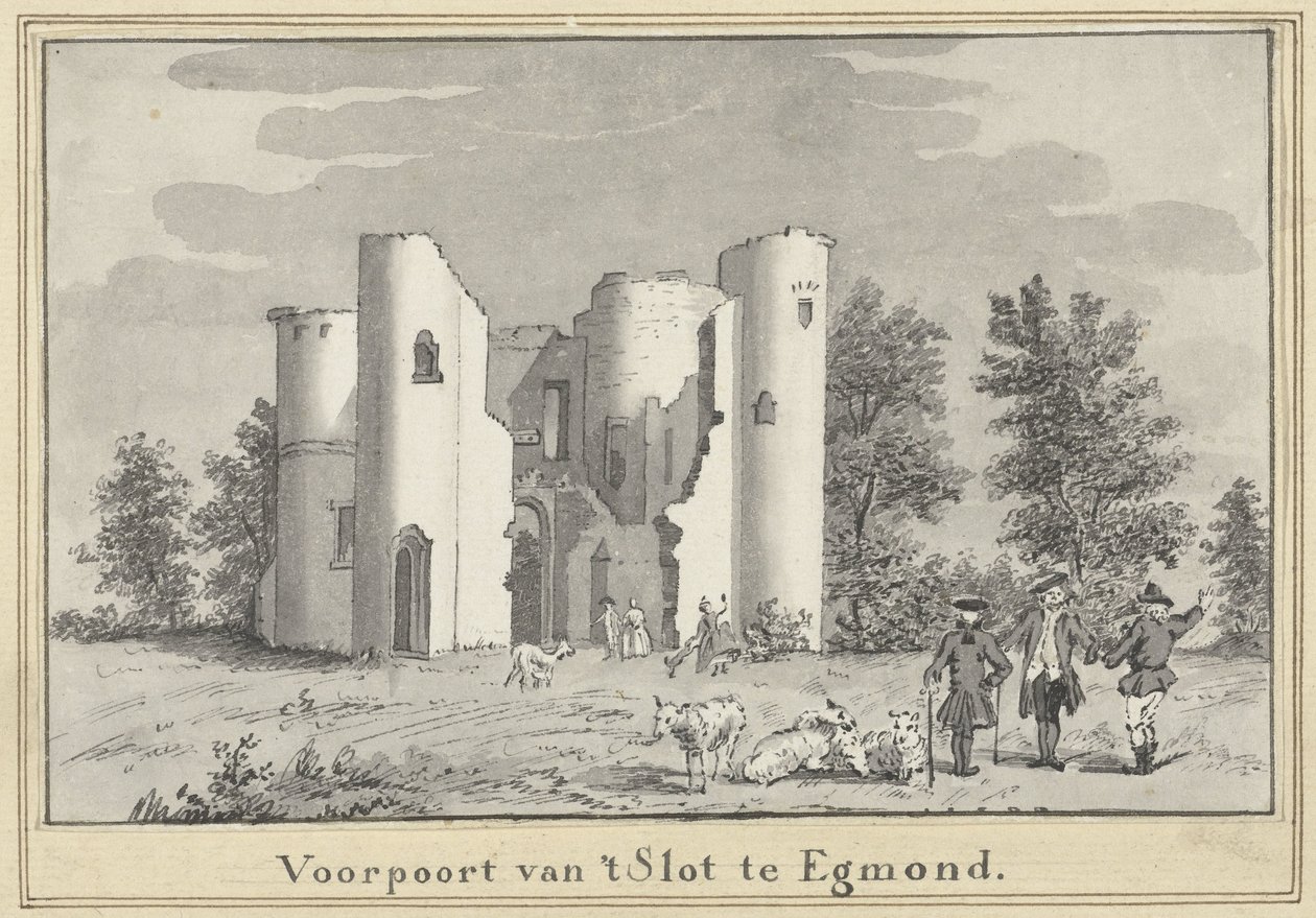 埃格蒙德城堡遗址 作者 Cornelis van Noorde（归因于）