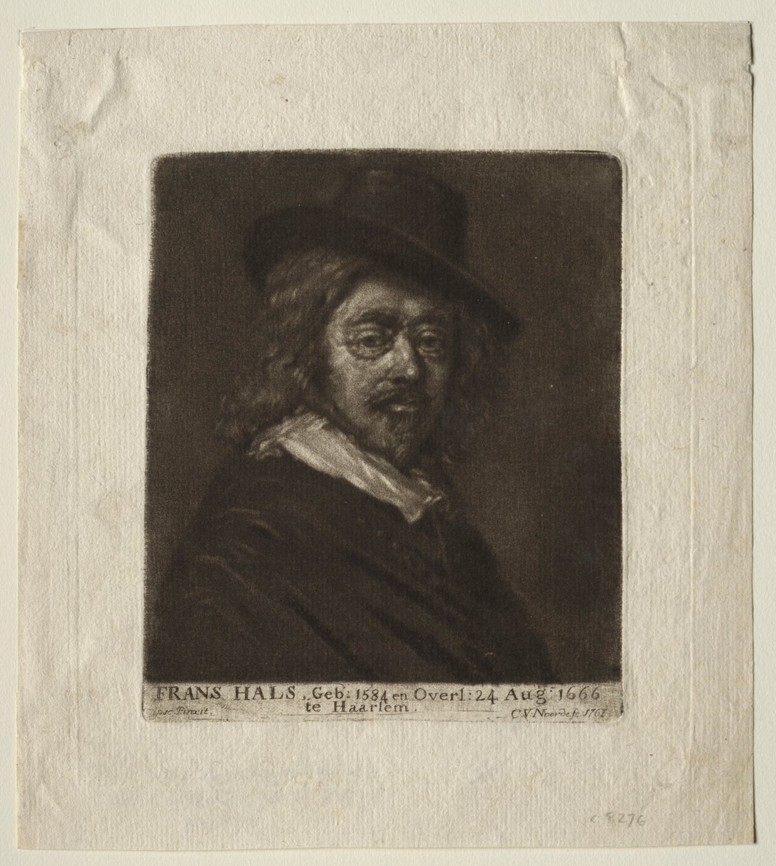 弗朗斯·哈尔斯（Frans Hals），1761年。 作者 科内利斯·范·诺德