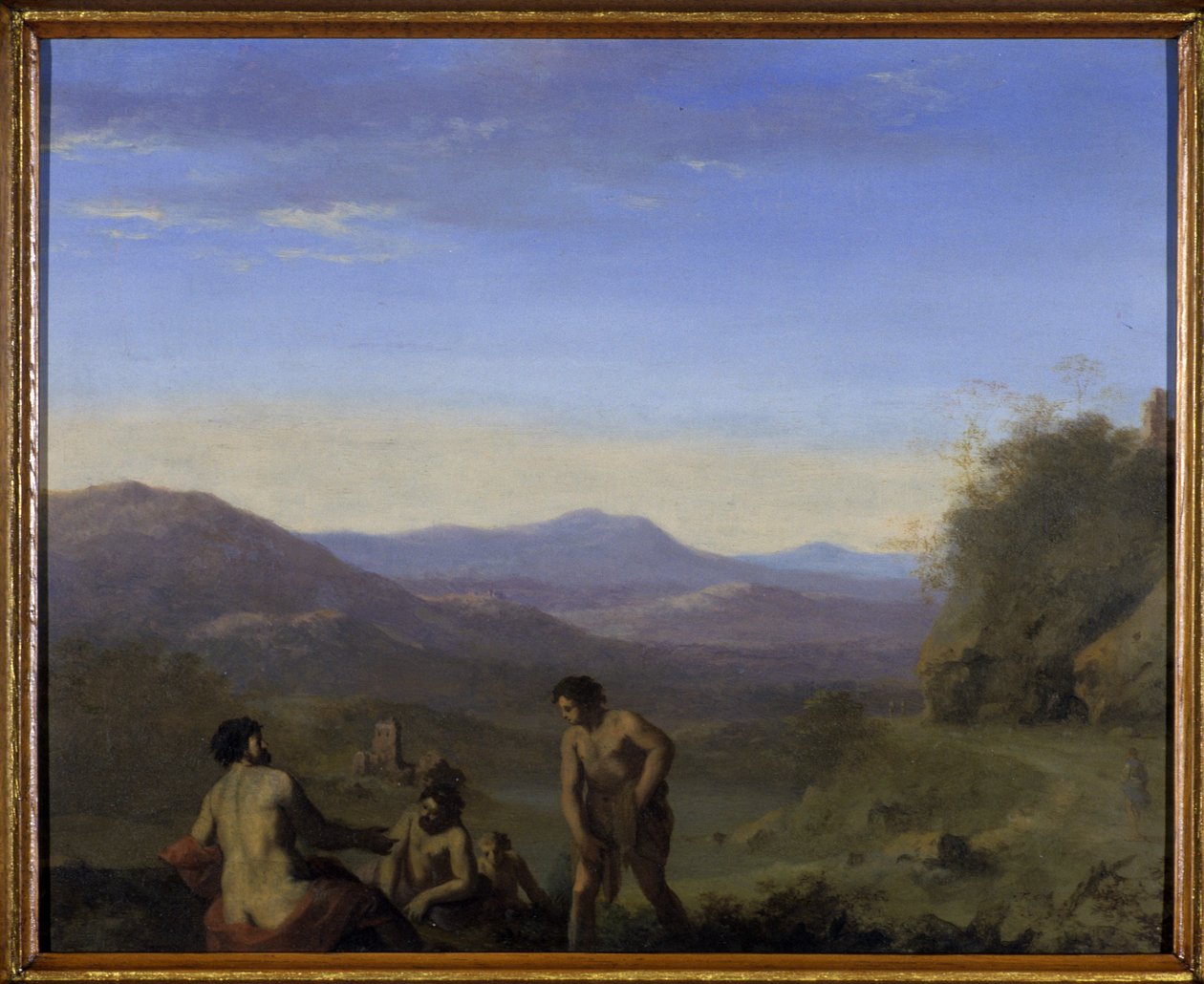 阿卡迪亚景观（铜上油） 作者 Cornelis van Poelenburgh或Poelenburch