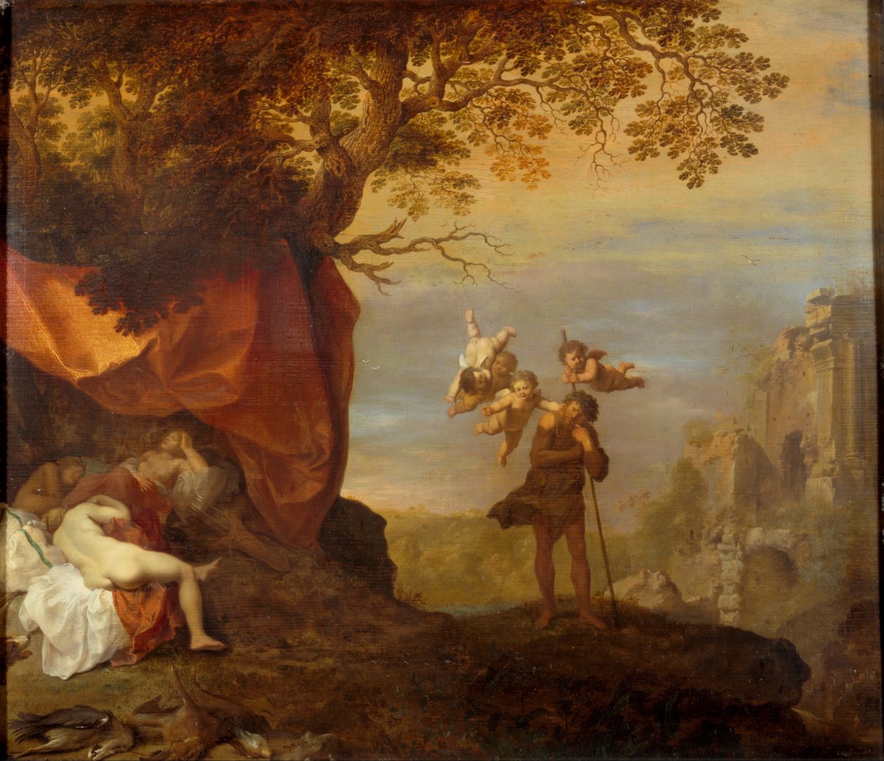Cymon和Iphigenia，1630-1640年 作者 Cornelis van Poelenburgh或Poelenburch