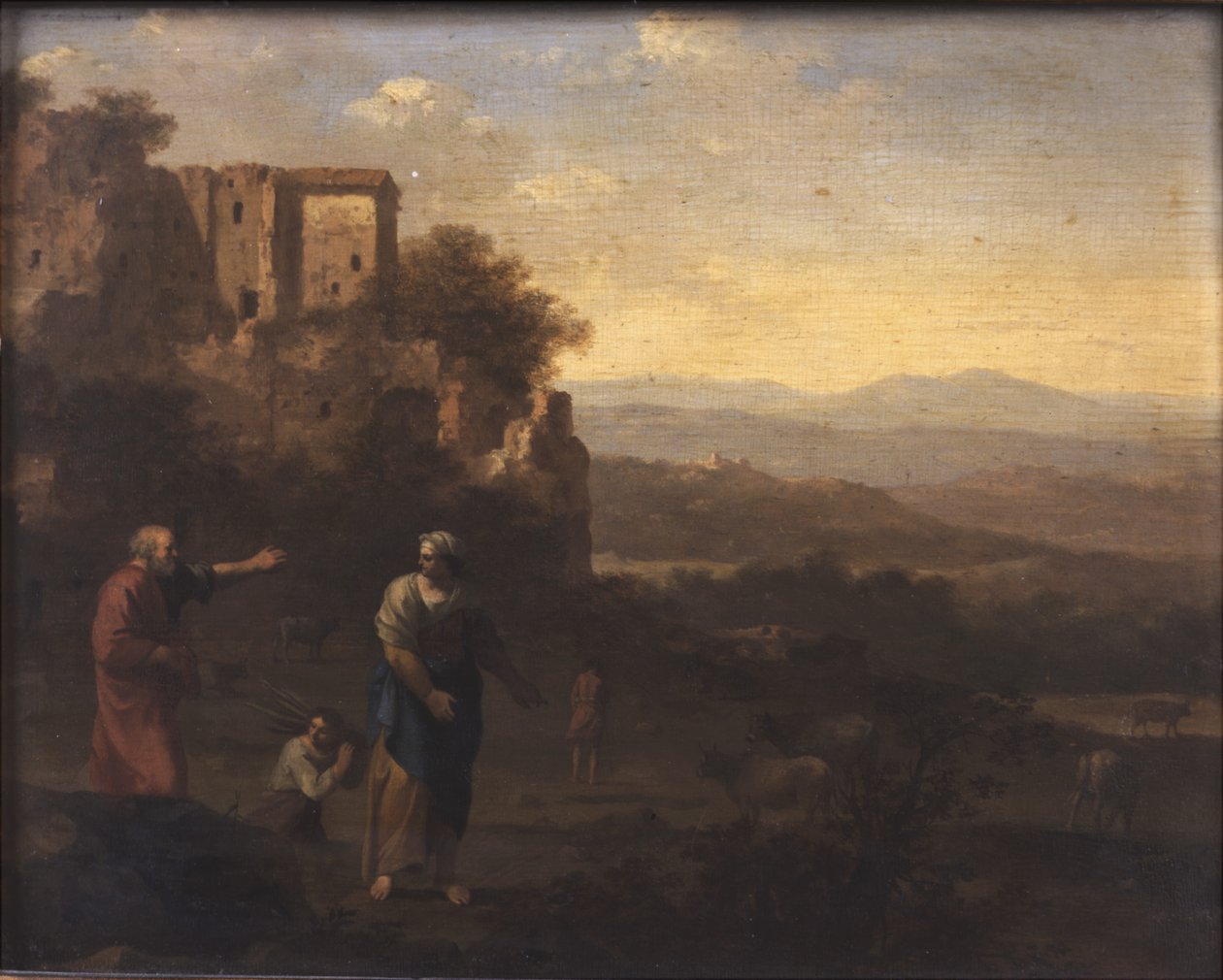 夏甲和以实玛利的放逐 作者 Cornelis van Poelenburgh或Poelenburch