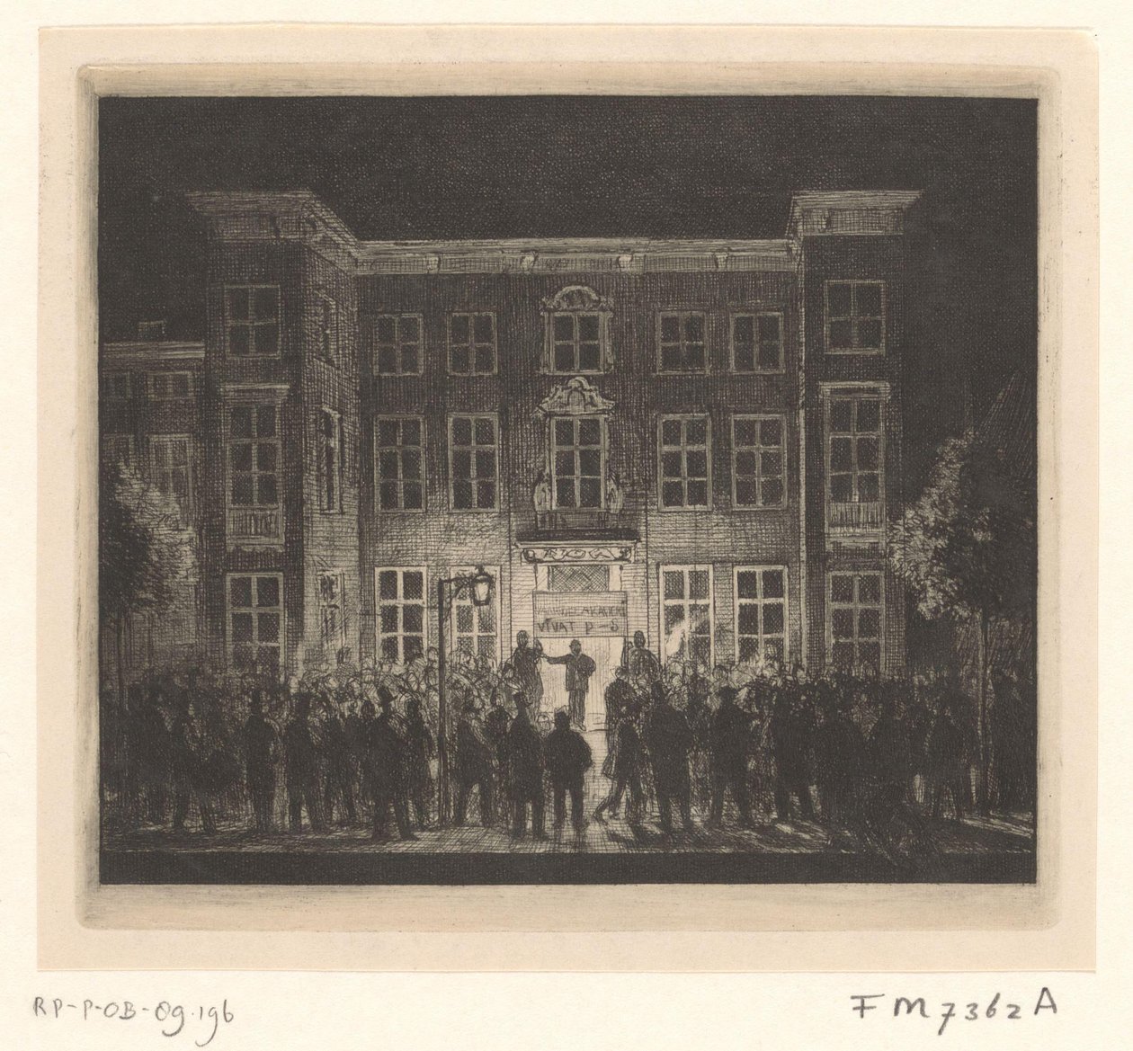 代尔夫特学院葬礼，1864 年 6 月 30 日 作者 科内利斯·范德格林特