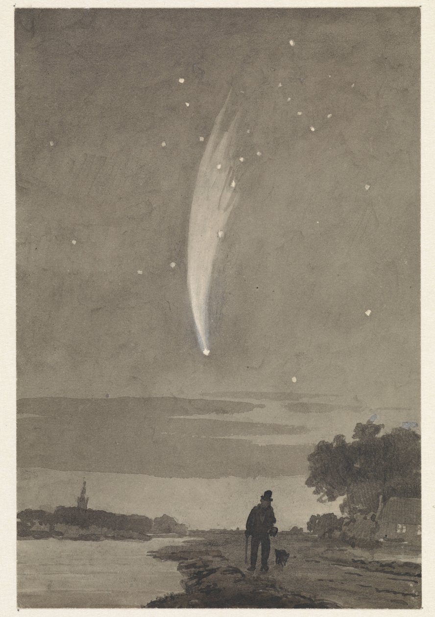 多纳蒂彗星，1858 年 10 月 10 日 作者 科内利斯·范德格林特