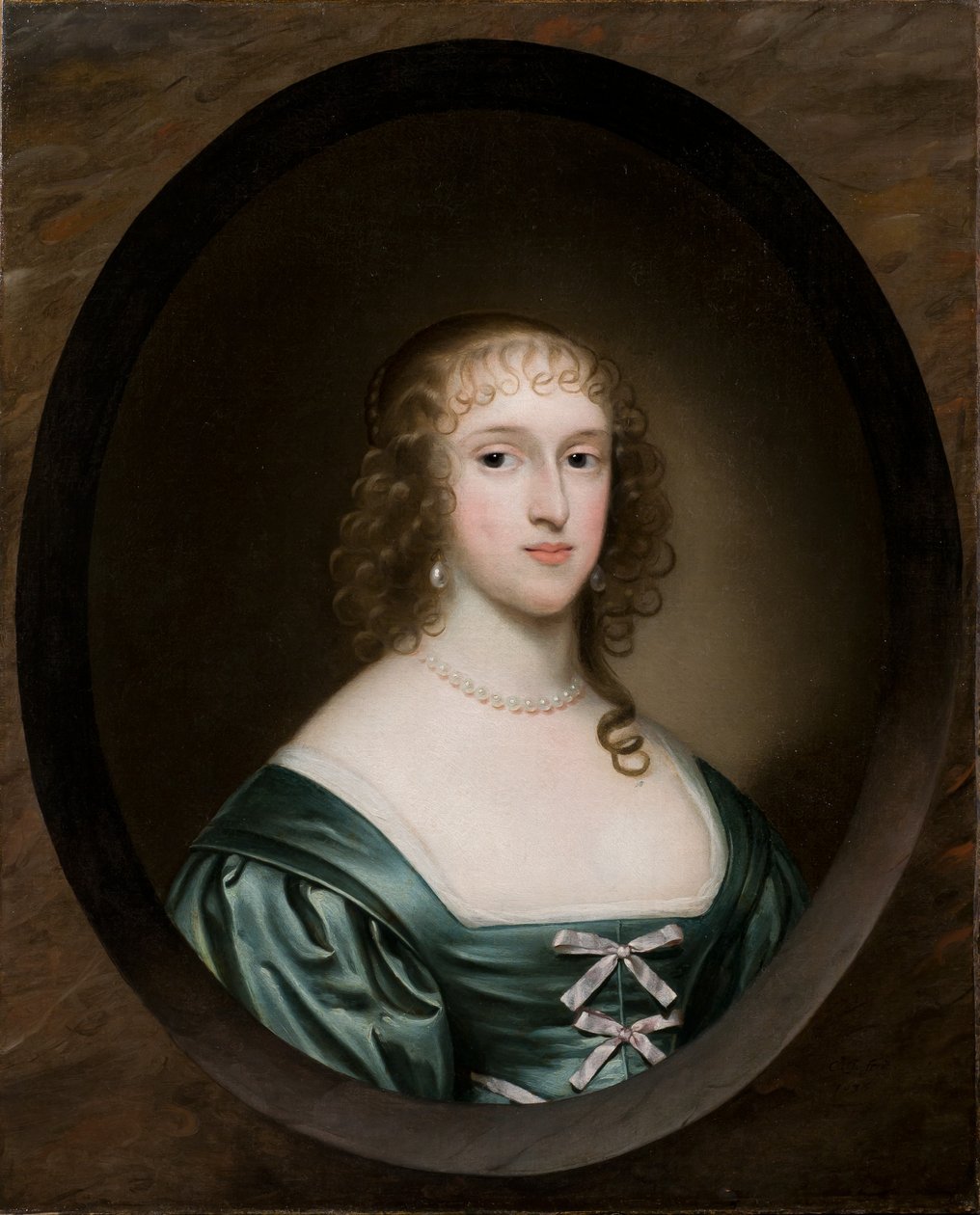 Lady Bowyer的肖像，1636年 作者 科尼利厄斯·约翰逊