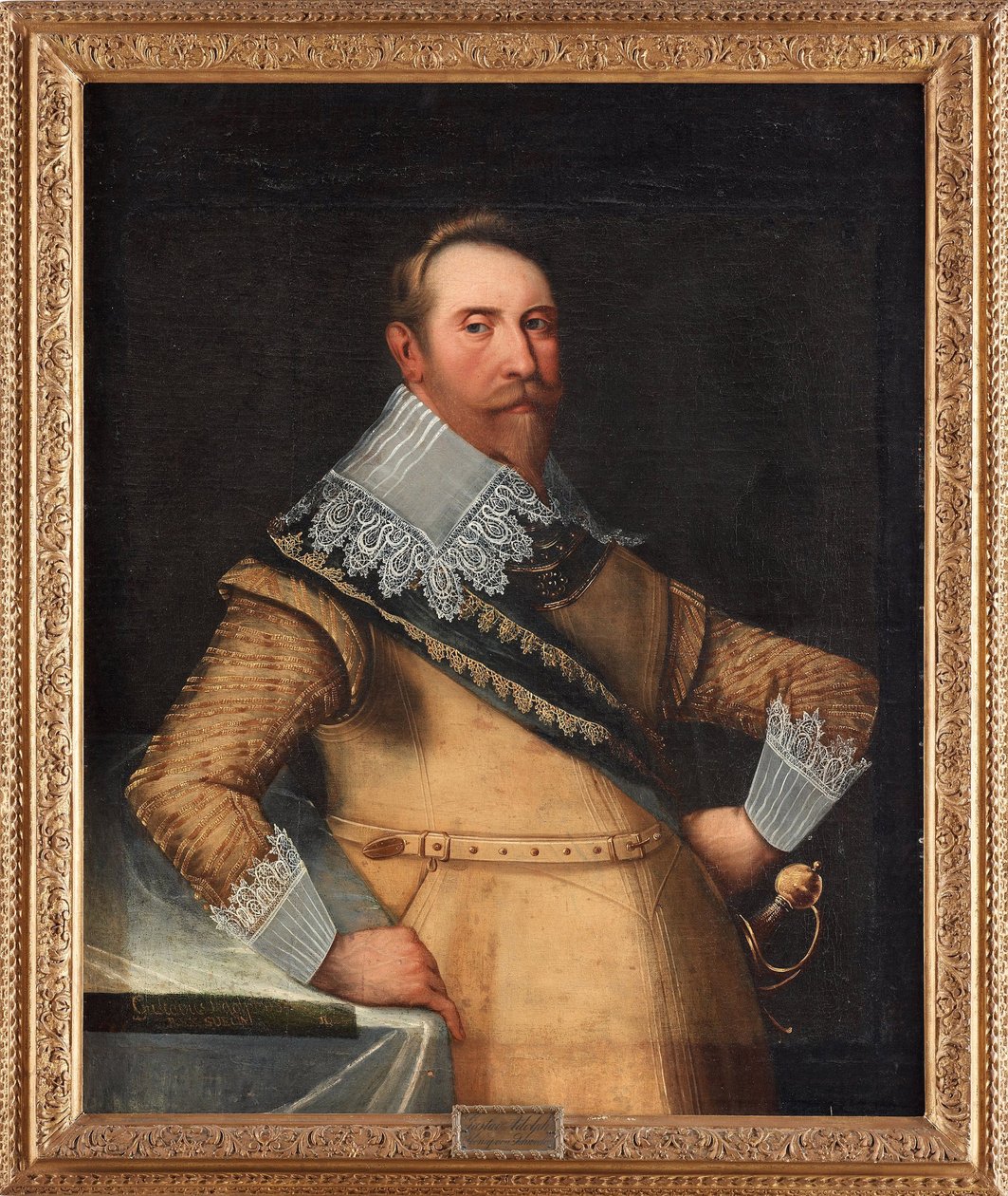Gustave II Adolphe dit le Grand ou le lion du Nord (1594-1632) - Gustavus Adolphus of Sweden - Peinture de Cornelius Arendtz 作者 科尼利厄斯·阿伦兹（Cornelius Arendtz）