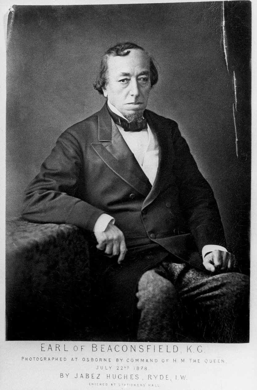 本杰明-迪斯雷利，比肯斯菲尔德第一伯爵1804-1881，英国保守派政治家，1878年 作者 哥尼流·雅比斯·休斯