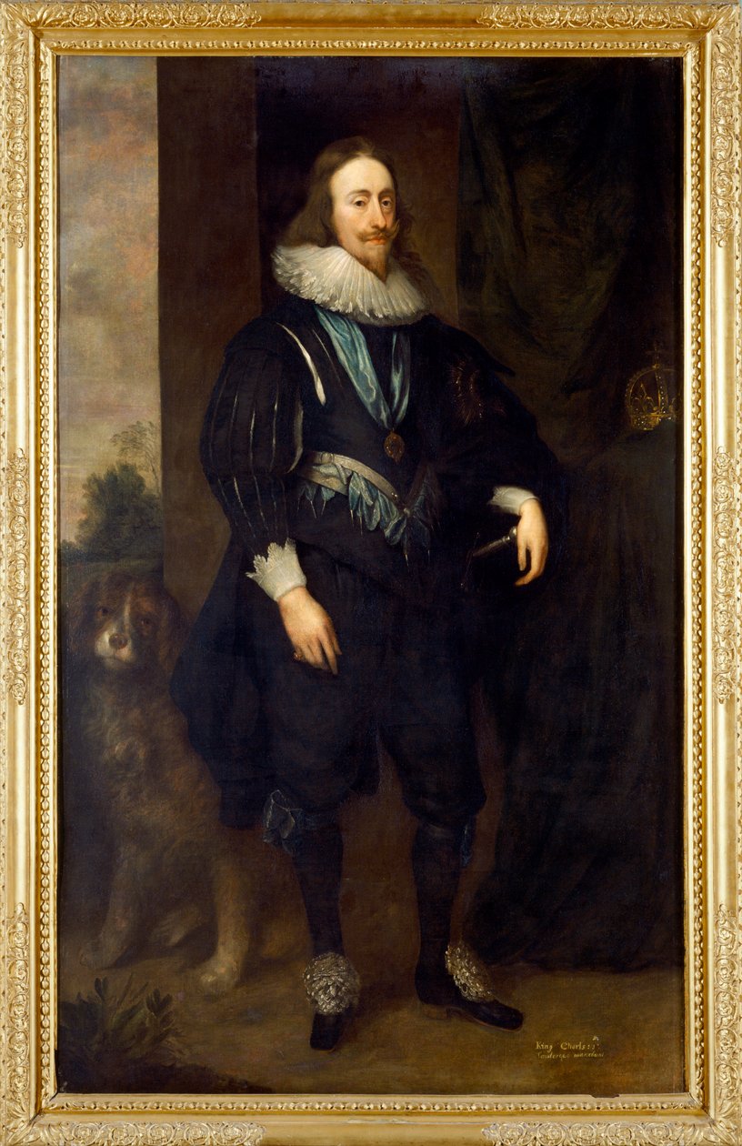查理一世（布面油画） 作者 科尼利厄斯·詹森·范·科伦（Cornelius Janssen van Ceulen）