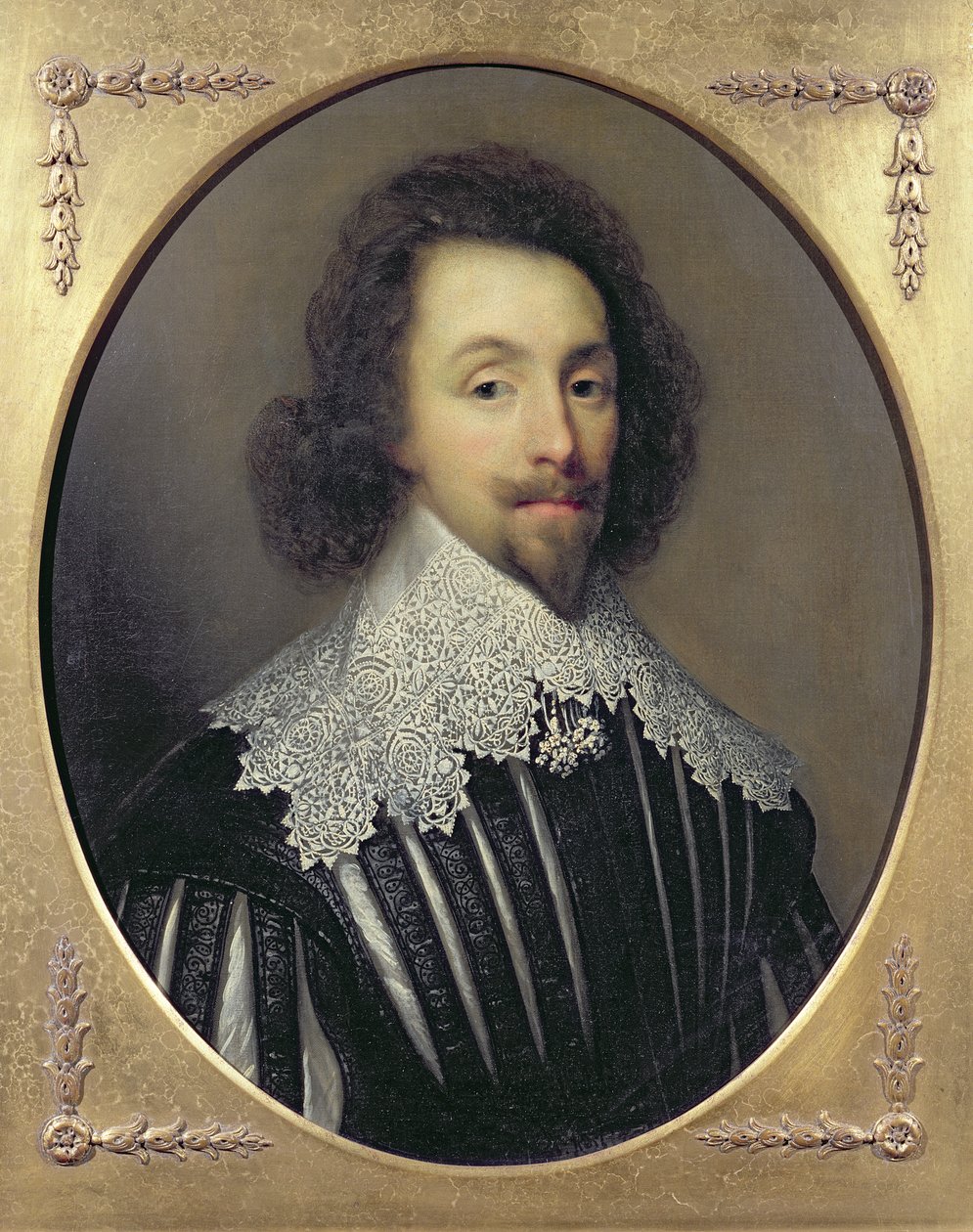 英国和爱尔兰国王查理一世的肖像（1600-49） 作者 科尼利厄斯·詹森·范·科伦（Cornelius Janssen van Ceulen）