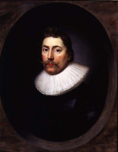 绅士的肖像》（Portrait of a Gentleman 作者 科尼利厄斯·詹森·范·科伦（Cornelius Janssen van Ceulen）